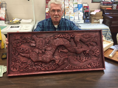 The Dragon - relief carving by Vince Manzolli